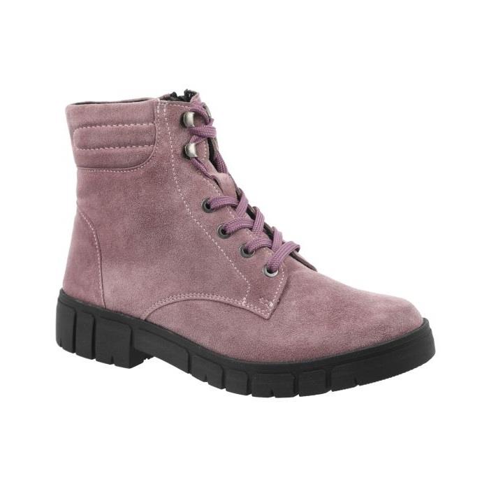Women's Wide Fit DB Chirk Water Resistant Boots in Grey Suede - Image 1