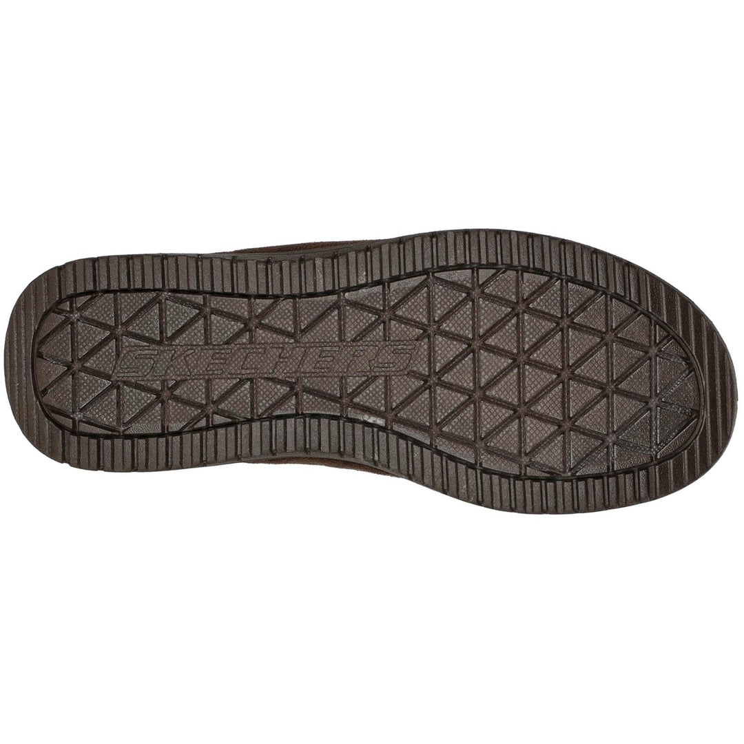 Men's Relaxed Fit Skechers 204636 Murette Garvanza Slippers in Chocolate - Image 6