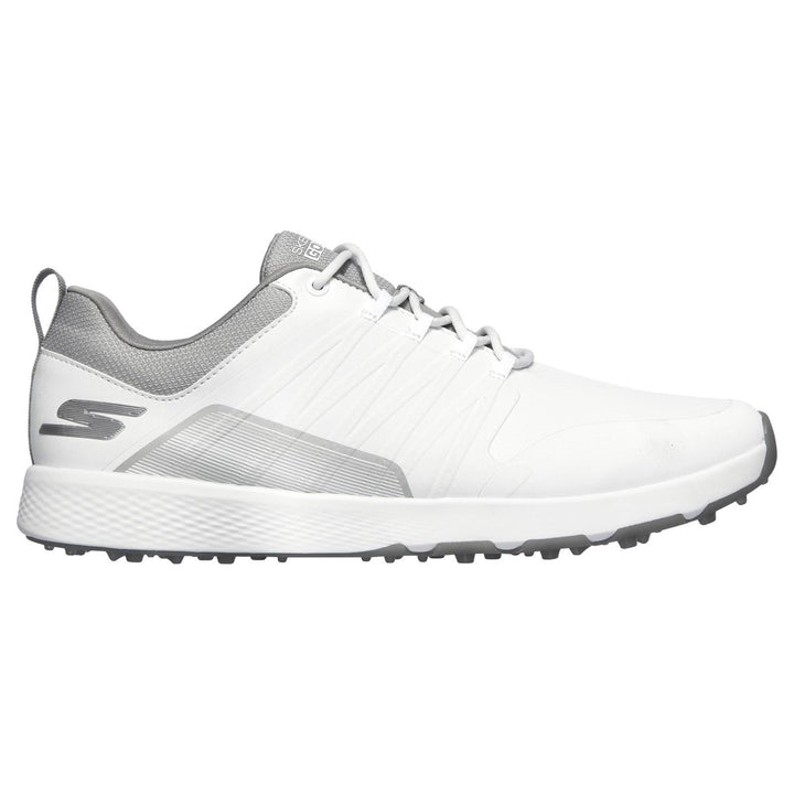 Men's Wide Fit Skechers 214022 Elite 4 Victory Go Golf Trainers in White/Grey - Image 1
