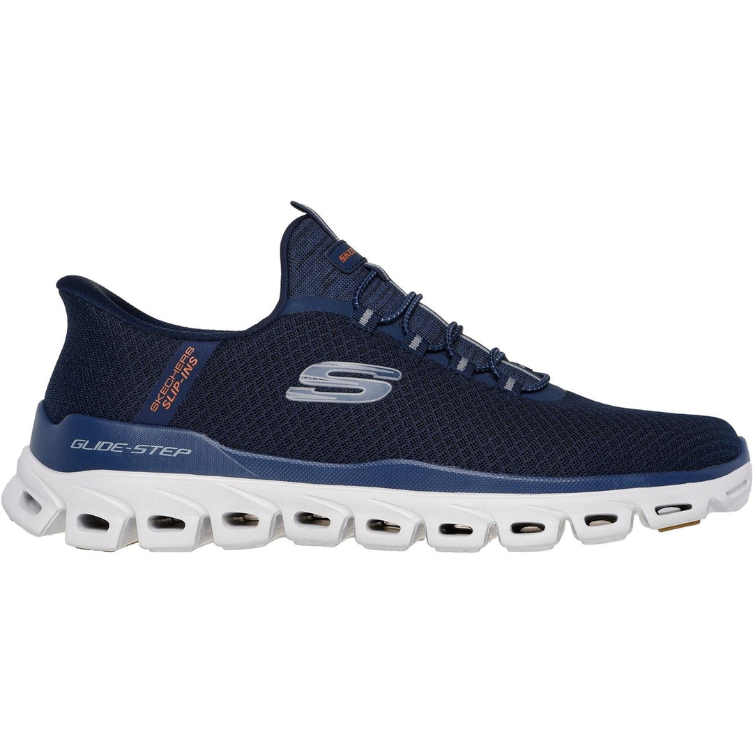 Men's Wide Fit Skechers 233010 Slip-ins Glide Step Noxus Trainers in Navy - Image 7
