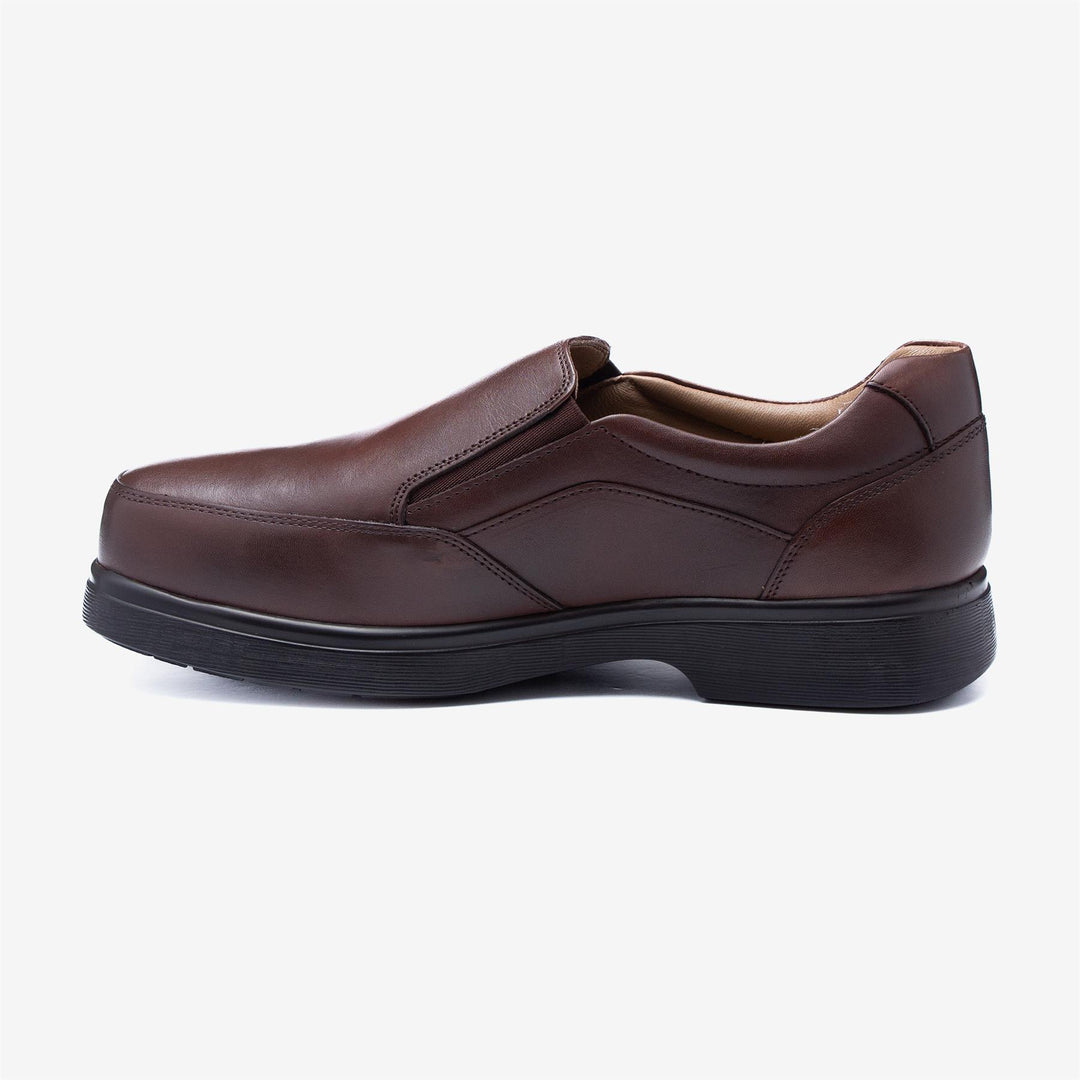 Mens Wide Fit Tredd Well Connor Shoes in Black - Image 13