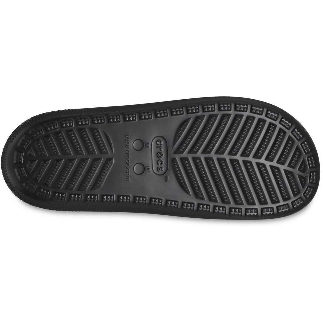 Men's Crocs 209401 Classic Slipper in Black - Image 7