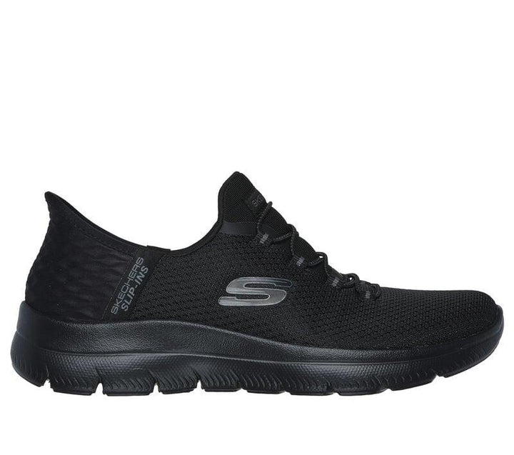 Women's Wide Fit Slip-ins Skechers 150123 Summits Diamond Dream Trainers in Black - Image 1