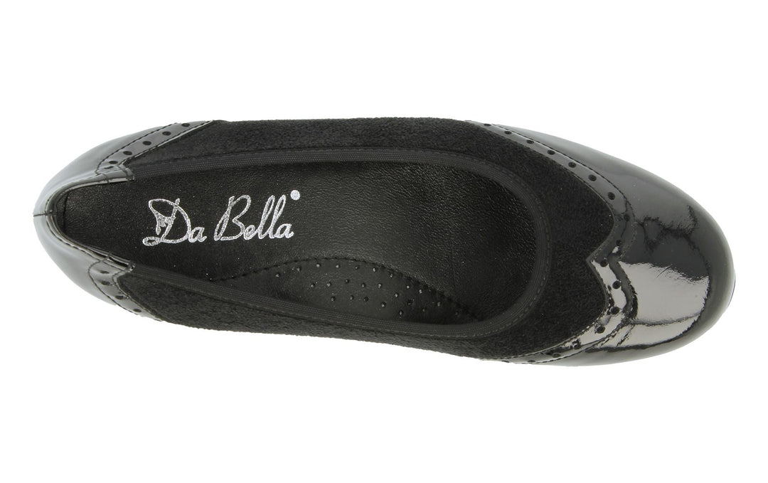 Womens Wide Fit DB Badminton Shoes in Black / Suedette Stretch - Image 10