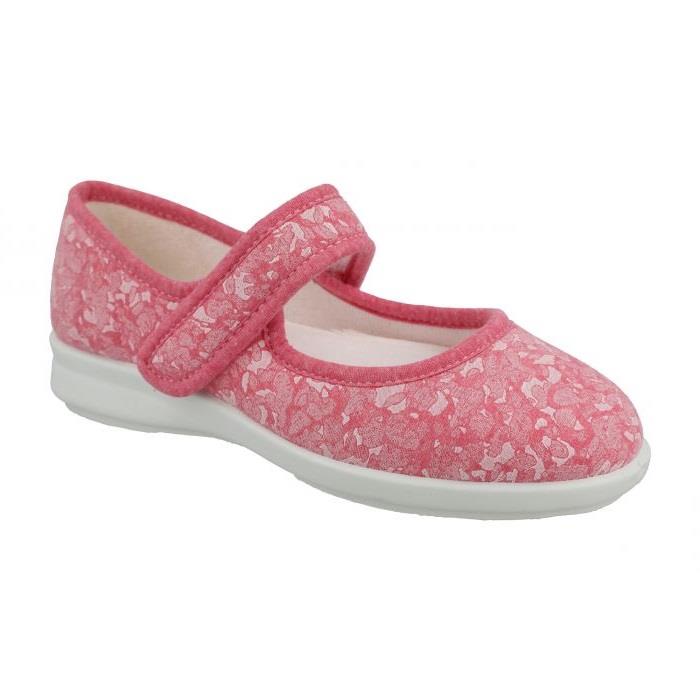 Women's Wide Fit Db Pelican Canvas Shoes in Pink Canvas - Image 3