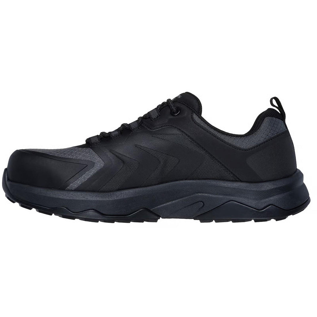 Men's Wide Fit Skechers 200255EC Work Safety Speed Flex Trekker Trainers in Black - Image 4