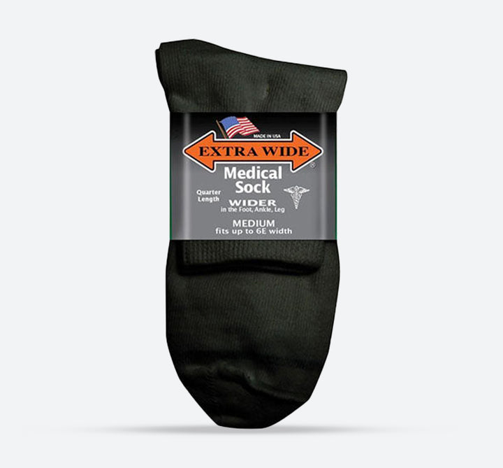 Men's Extra Wide 5821 Quarter Medical Socks in 8 UK-11 UK - Image 1
