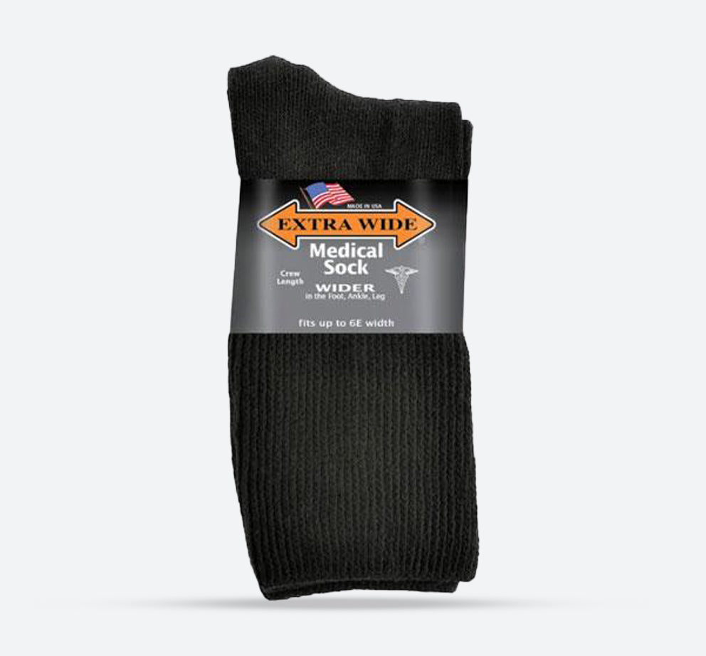 Mens Extra Wide 5851 Comfort Fit Medical Crew Socks in 8 UK-11 UK - Image 1