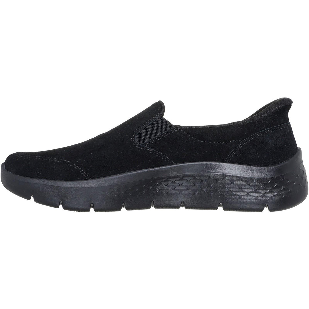 Women's Wide Fit Skechers 125508 Slip-ins Go Walk Flex Trainers in Black - Image 4