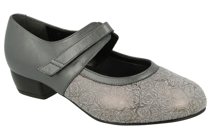 Womens Wide Fit DB Constance Shoes in Black - Image 1