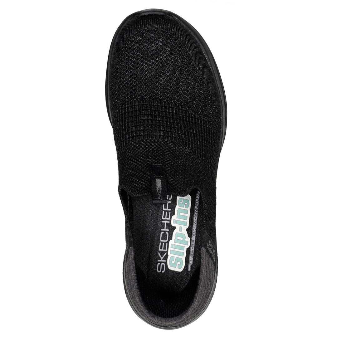 Women's Wide Fit Skechers 149708 Slip-ins Ultra Flex 3.0 Cozy Streak Trainers in Black - Image 5