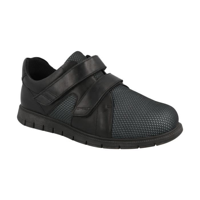 Men's Wide Fit DB Fraser Shoes in Black - Image 1