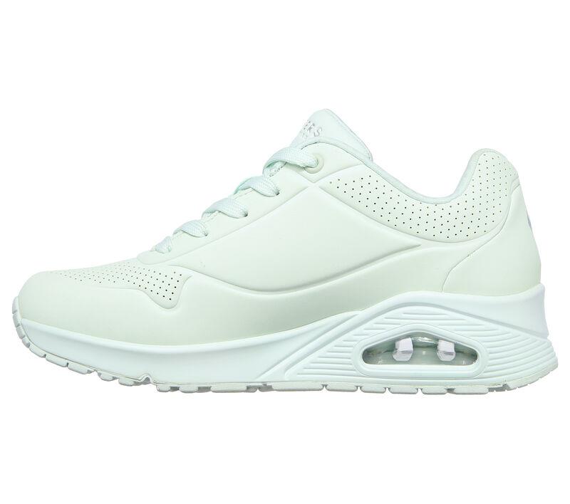 Women's Wide Fit Skechers 155359 Frosty Kicks Trainers in Mint - Image 4