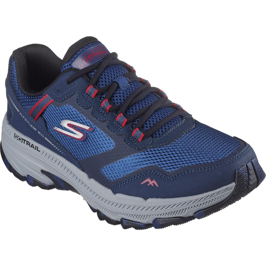 Men's Wide Fit Skechers 220754 Go Run Trail Altitude 2.0 Trainers in Olive/Black - Image 8