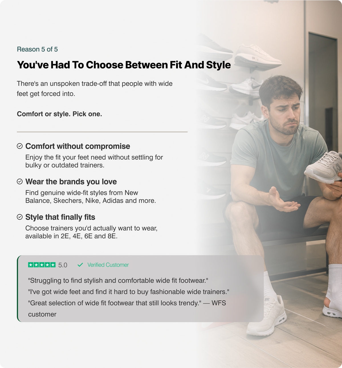 5 Reasons People With Wide Feet Struggle to Find Trainers That Actually Fit