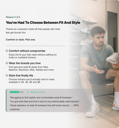 5 Reasons People With Wide Feet Struggle to Find Trainers That Actually Fit