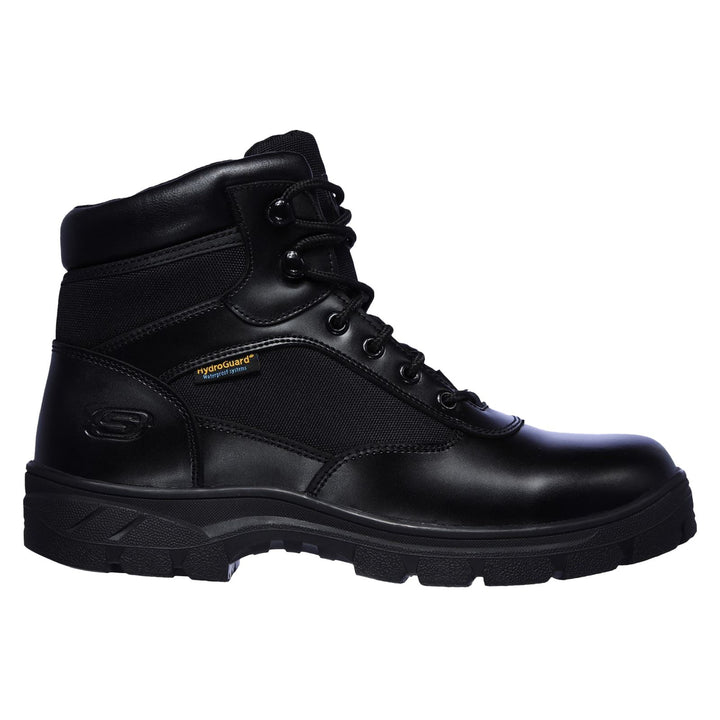 Men's Wide Fit Skechers 77526EC Wascana Benen Lace Waterproof Boots in Black - Image 1