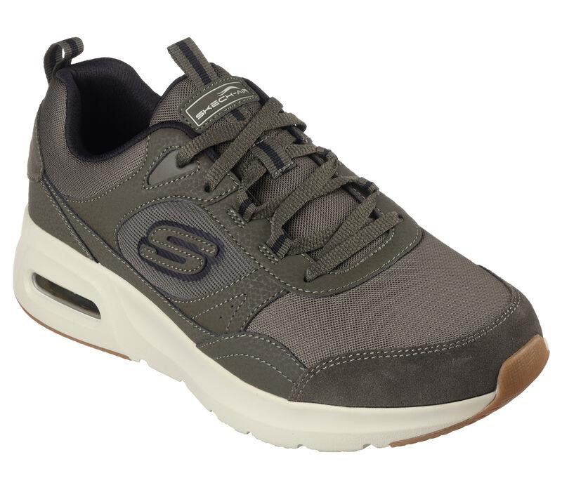 Men's Wide Fit Skechers 232646 Court Homegrown Skech Air Trainers in Navy/Black - Image 8