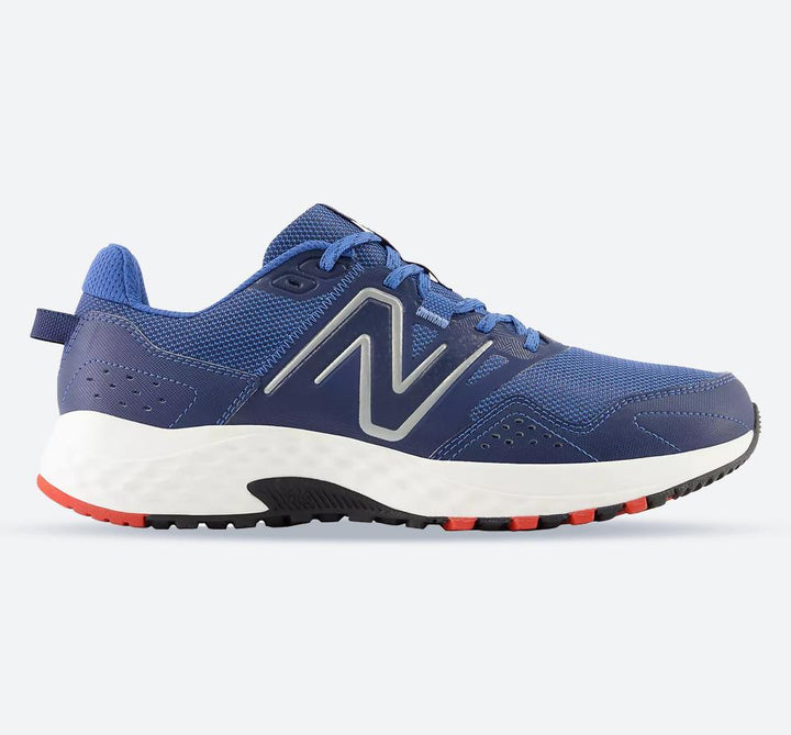 Mens Wide Fit New Balance MT410CM8 Running Trainers in Blue/White - Image 1