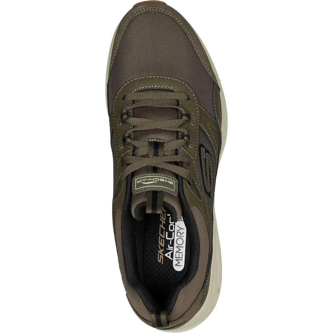 Men's Wide Fit Skechers 232646 Skech Air Court Homegrown Trainers - Olive in Olive - Image 4