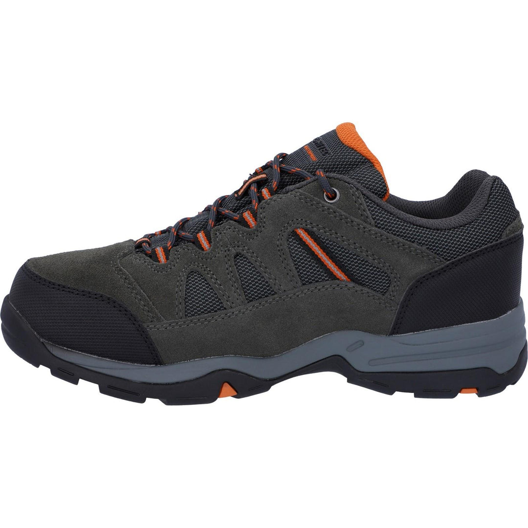 Men's Wide Fit Hi-Tec Bandera II Trainers in Charcoal/Graphite - Image 4