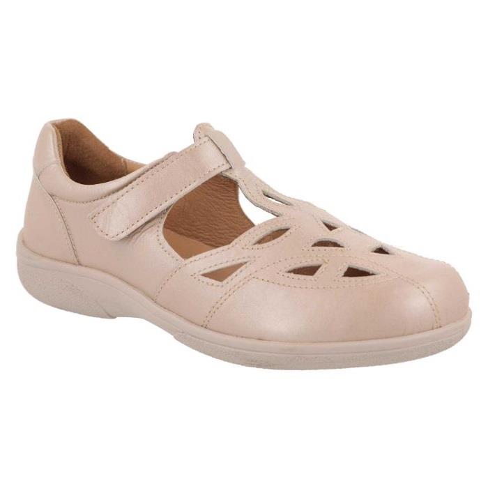 Women's Wide Fit DB Ayla Shoes in Navy Leather - Image 1