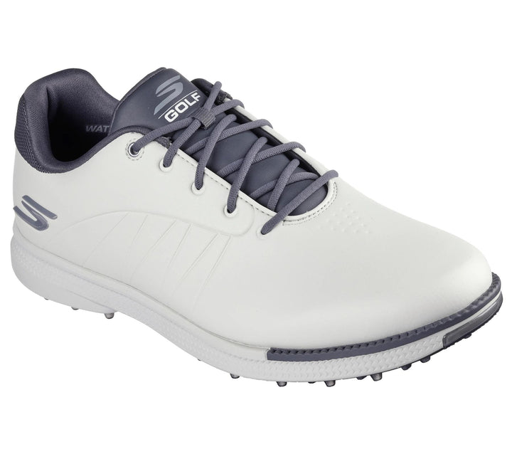 Men's Wide Fit Skechers 214099 Go Golf Tempo Trainers in Natural/Grey - Image 1