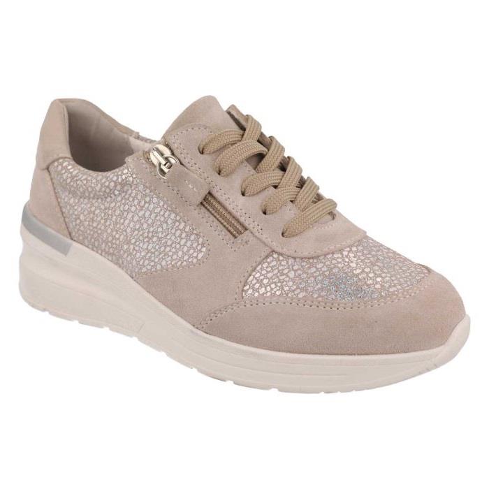 Women's Wide Fit DB Bilberry Trainers in Navy Suede - Image 9