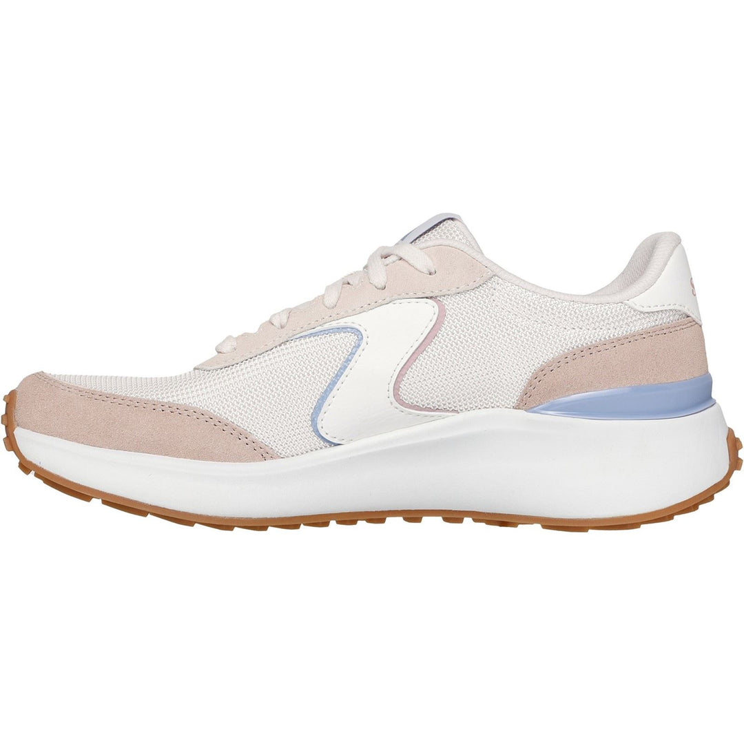 Women's Wide Fit Skechers 150600 Blvd Retro Revival Trainers in Light Pink/Purple - Image 4