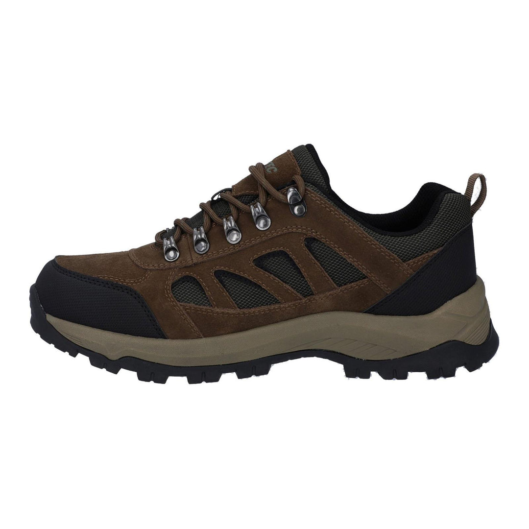 Men's Wide Fit Hi-tec Bandera Expedition Low Hiker Waterproof Trainers in Smokey Brown/Khaki - Image 4
