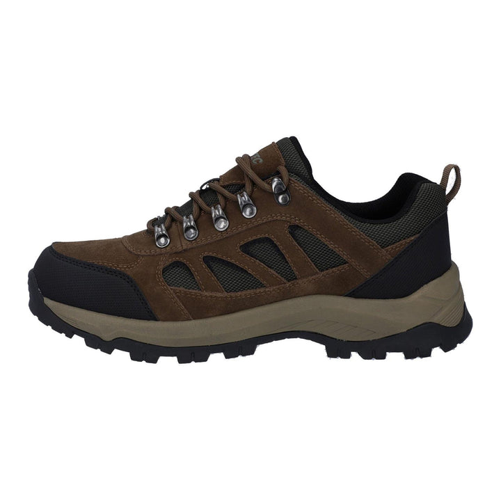 Men's Wide Fit Hi-tec Bandera Expedition Low Hiker Waterproof Trainers in Smokey Brown/Khaki - Image 1