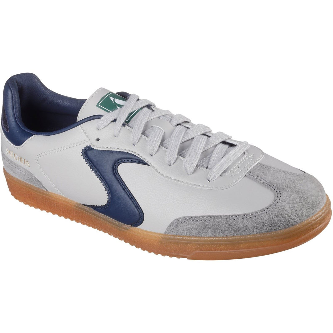 Men's Wide Fit Skechers 254150 Hotshot Pyke Trainers in Grey/Navy - Image 3