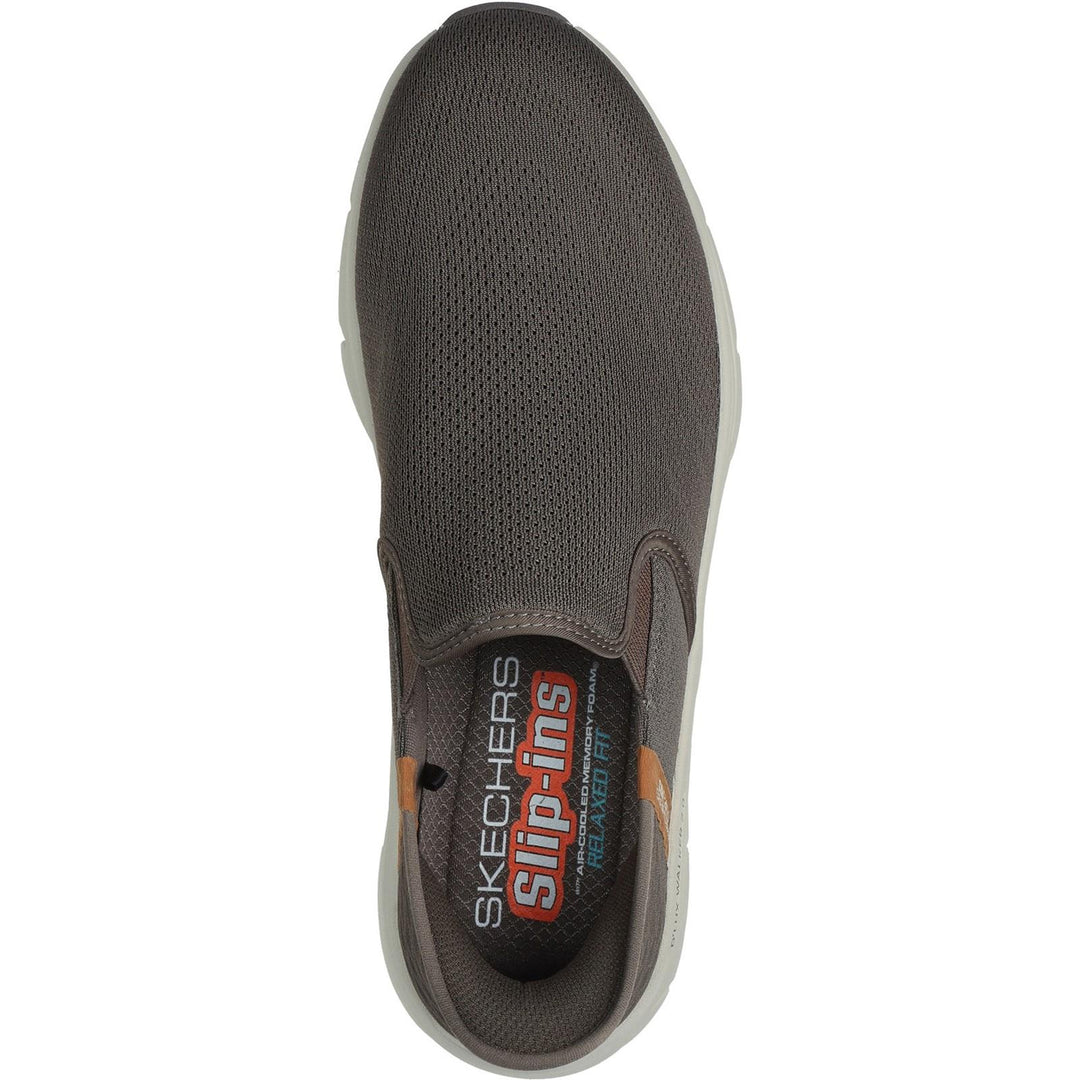 Men's Relaxed Fit Slip-ins Skechers 232463 D'lux Walker Trainers in Brown - Image 6