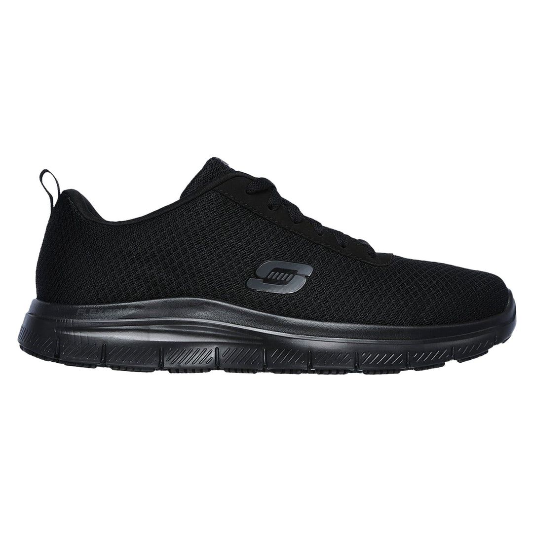 Men's Wide Fit Skechers 77125EC Flex Advantage Bendon SR Occupational Trainers in Black - Image 2