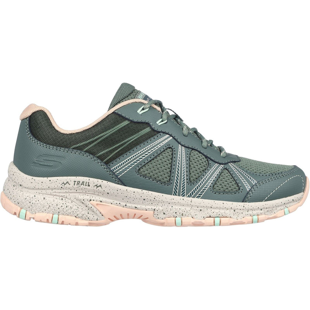 Women's Wide Fit Skechers 180018 Hillcrest Ridge Trainers in Olive - Image 2