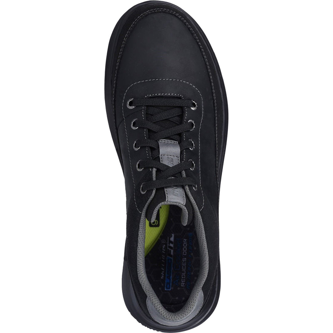 Men's Wide Fit Skechers 204875 Proven Aldeno Trainers in Black - Image 4