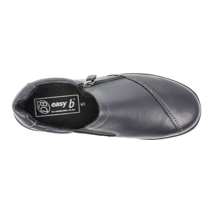 Women's Wide Fit DB Haven Shoes in Black Leather - Image 10