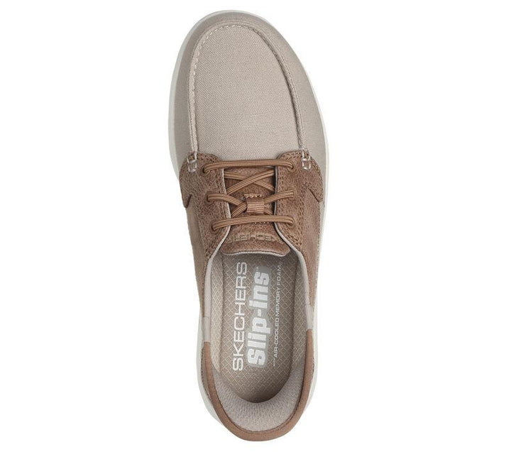 Women's Wide Fit Skechers 136536 Slip-ins On The Go Flex Palmilla Trainers in Navy - Image 1