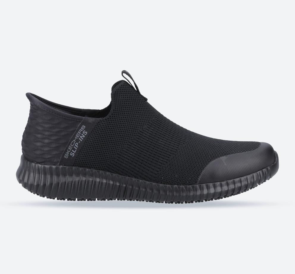 Men's Wide Fit Skechers 200171 Slip-ins Cessnock Rylind SR Work Trainers in Black - Image 1