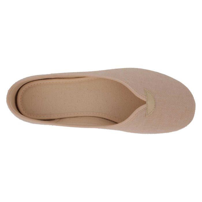Women's Wide Fit DB Isobelle Canvas Shoes in Beige Canvas - Image 1