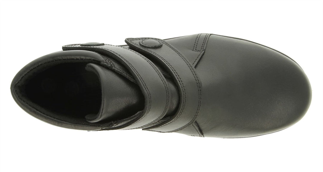 Womens Wide Fit DB Woodpecker Boots in Black Leather - Image 5