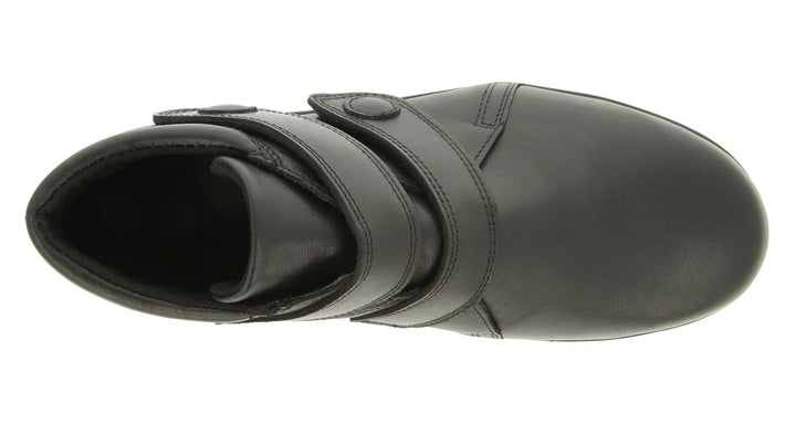 Womens Wide Fit DB Woodpecker Boots in Black Leather - Image 1