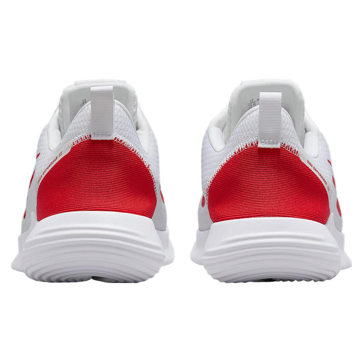 Men's Wide Fit Nike DV0744-102 Flex Experience Run 12 Running Trainers in White/Red - Image 1