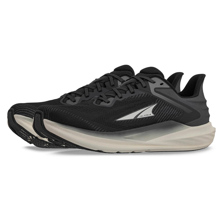 Men's Wide Fit Altra Torin 8 Trail Running Trainers in Black/White - Image 1
