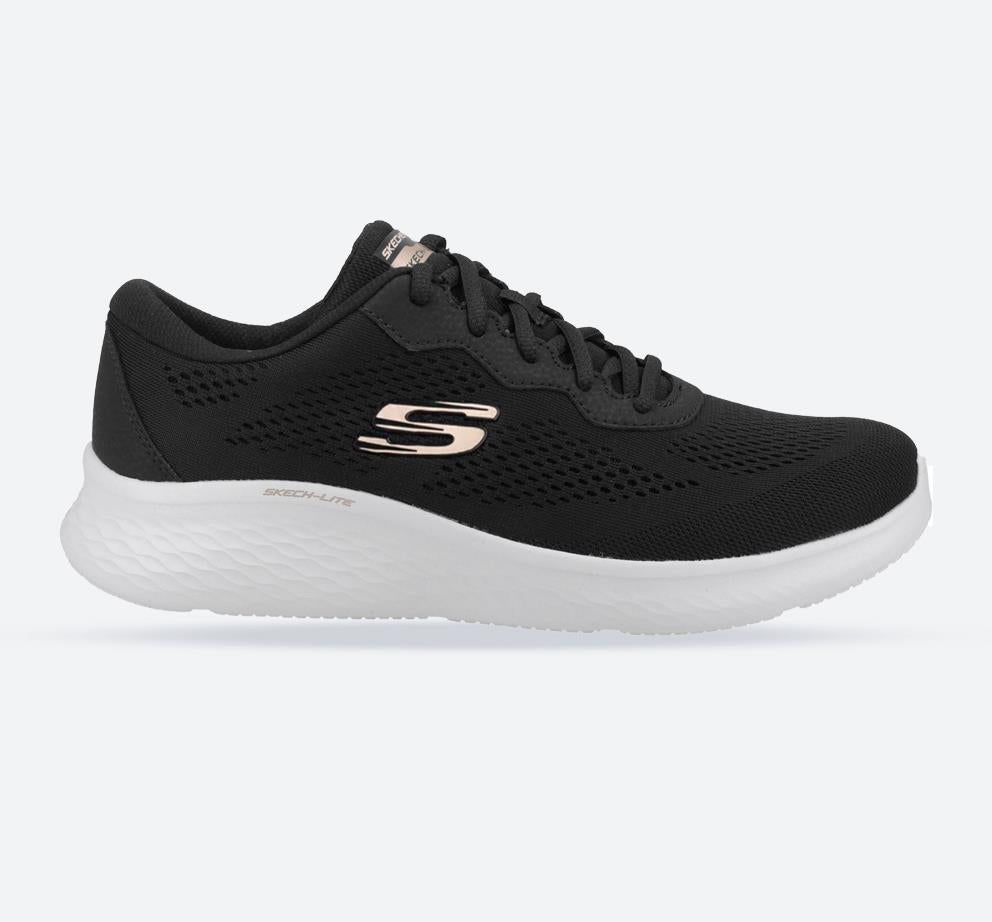Women's Wide Fit Skechers 149991 Skech Lite Pro Perfect Time Trainers - Black/Rose Gold in Black/Rose Gold - Image 1
