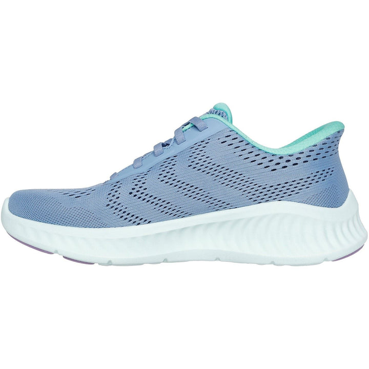 Women's Wide Fit Skechers 125643 Slip-ins Go Walk Now Khloe Trainers in Blue/Green - Image 1