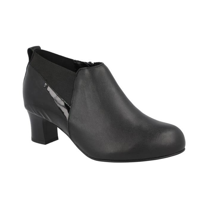 Women's Wide Fit DB Carrie Boots in Black Leather - Image 3