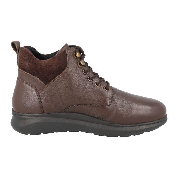 Men's Wide Fit DB Ronnie Boots in Black Lea / Suede - Image 10