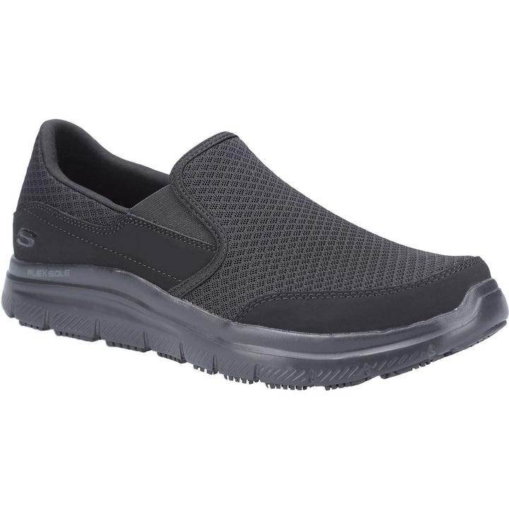 Men's Wide Fit Skechers 77048EC Flex Advantage McAllen SR Trainers in Black - Image 1