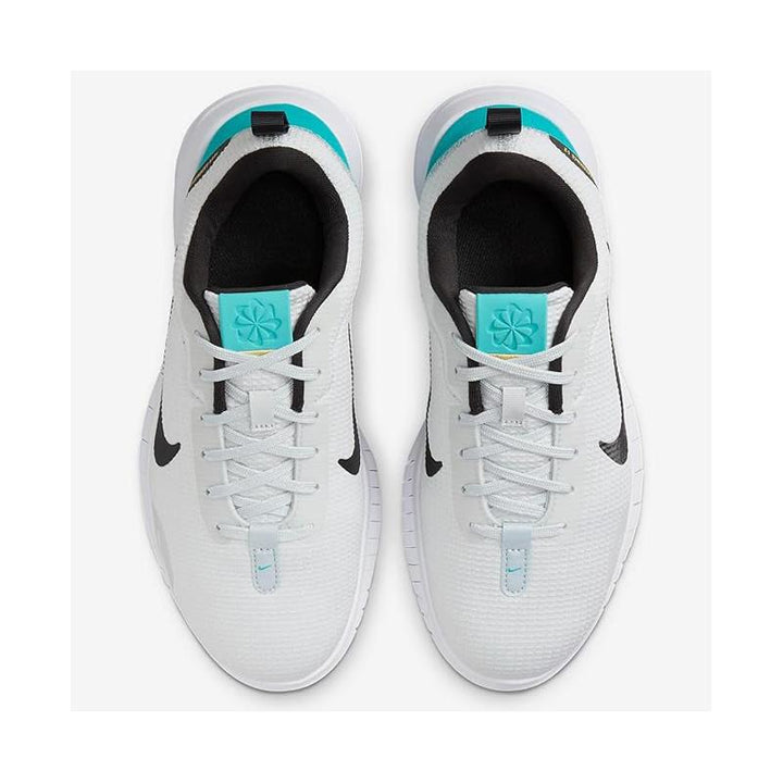 Women's Wide Fit Nike FZ4674-002 Flex Experience RN 12 Trainers in Pure Platinum/Black White - Image 1